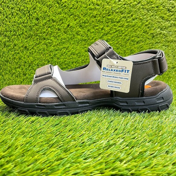 Skechers Conner Louden Mens Size 14 Brown Beach Outdoor Walking Strappy Sandals main image 9